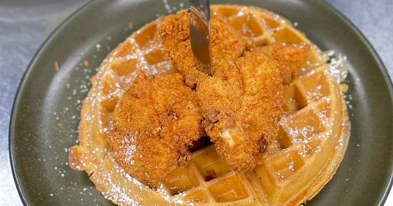 Chicken and waffles