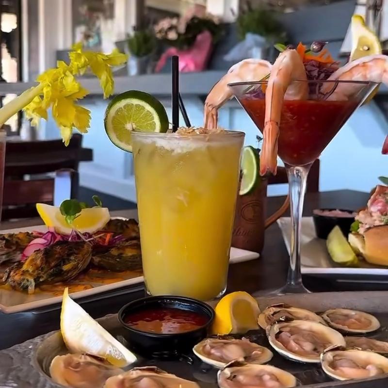 menu item 1 of 28, • *Local Clams on the Half Shell