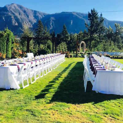 Table set for guests of celebration