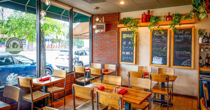 Interior seating area