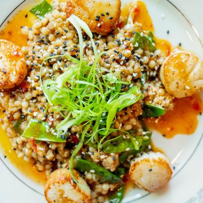 Seared Scallops dish.