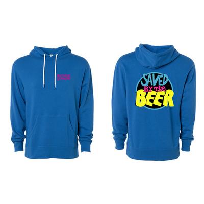 Saved by the Beer blue hoodie