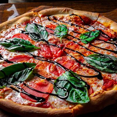 Whole Margherita Pizza.