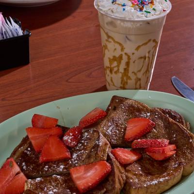 French Toast with strawberries.