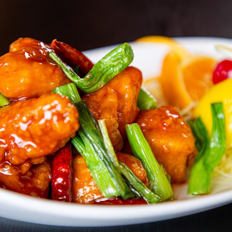 menu item 6 of 8, *Spicy General's Chicken