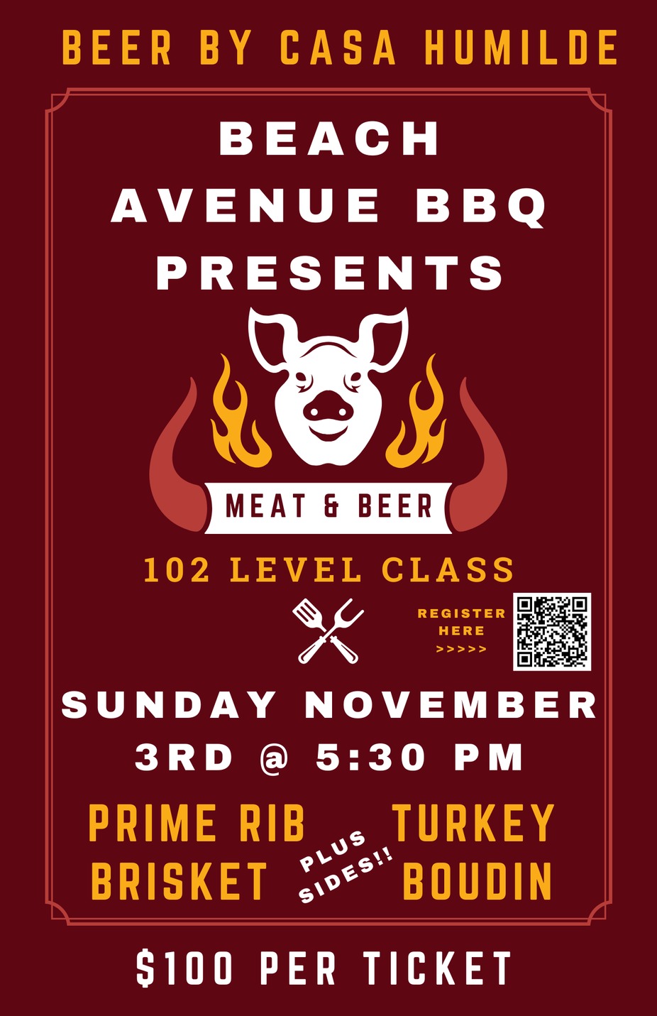 BBQ 102 & BEER  CLASS event photo