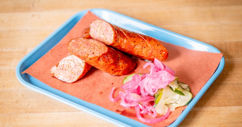 House made brisket sausage