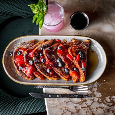 French Toast with berries.