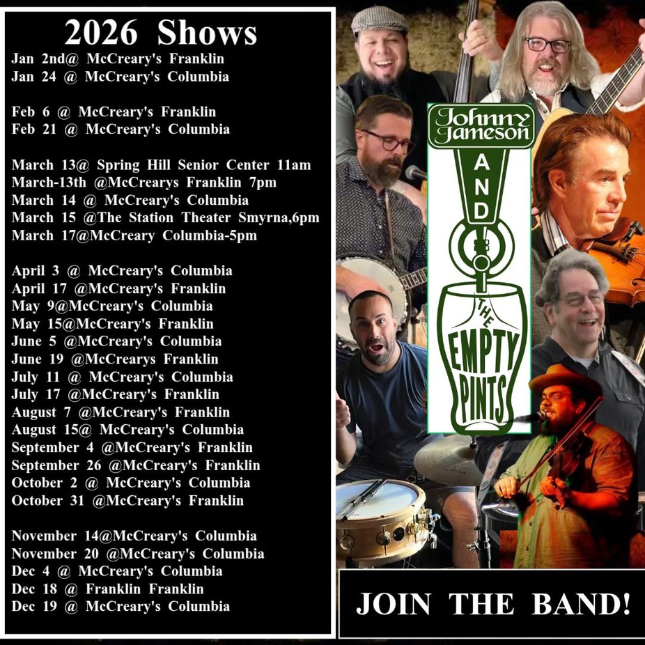 LIVE MUSIC with Johnny Jameson & The Empty Pints! event photo