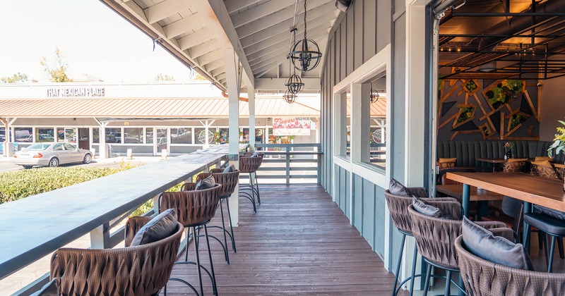 Outdoor seating area