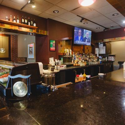 Ordering and serving counter.