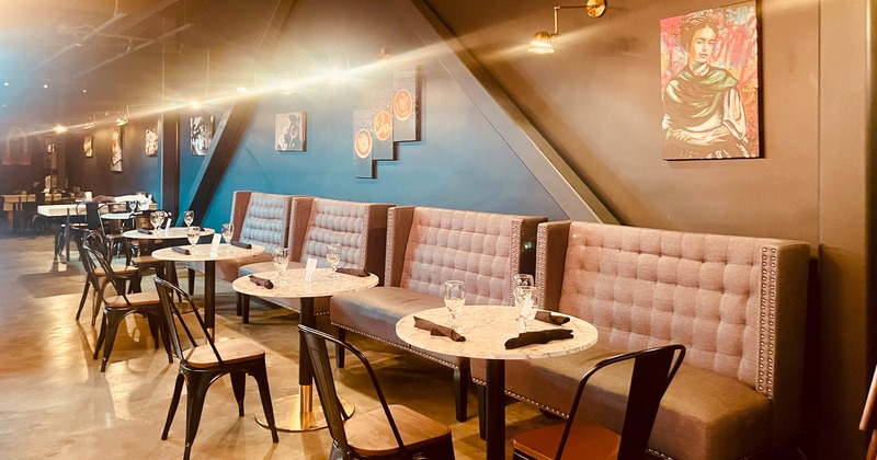 Interior, seating place near wall