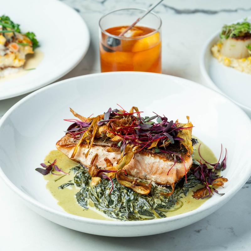 Blackened Crispy Skin Salmon* photo