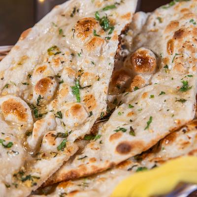 Garlic naan bread.