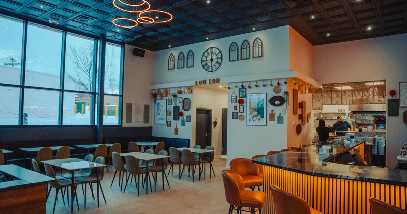 Dining and bar space