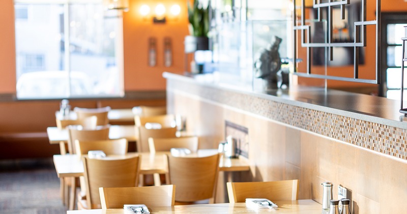Interior, dining tables