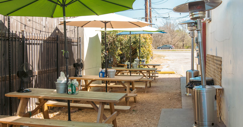 Exterior, seating area