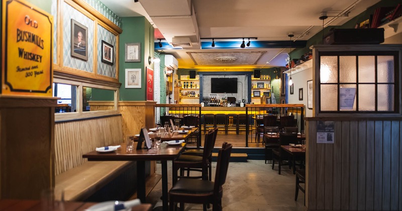 Reataurant interior with chairs and tables