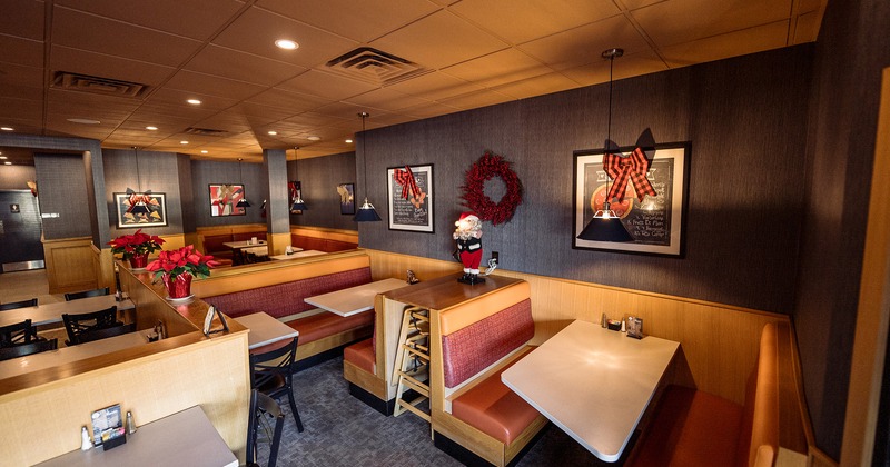 Interior space, cozy dining area