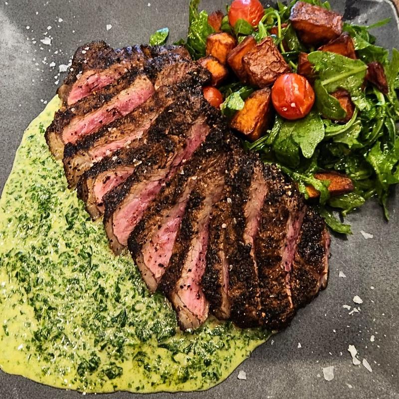 Coffee Rubbed Flat Iron photo