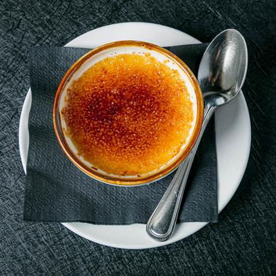 Miso Vanilla Creme Brûlée.