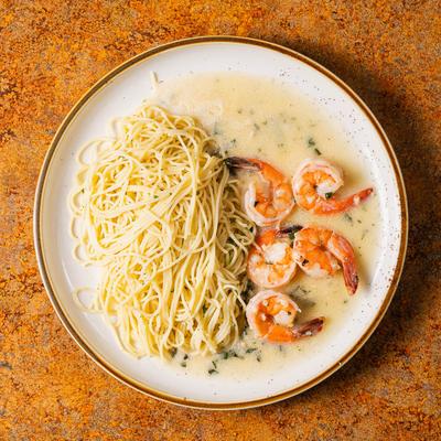 Shrimp scampi.