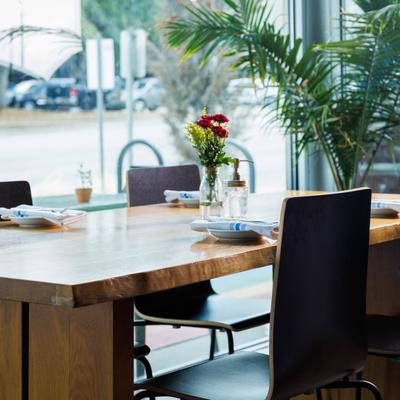 Interior, table for four
