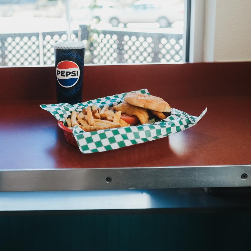 menu item 13 of 13, Cod Burger