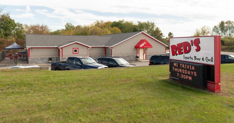 Exterior, aerial view to restaurant