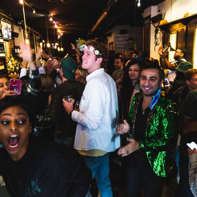 Michigan State Fans Enjoying the game.