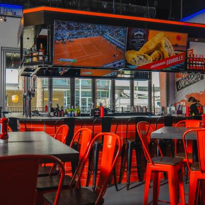 Interior, dining area.