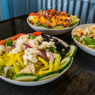 Various salads.