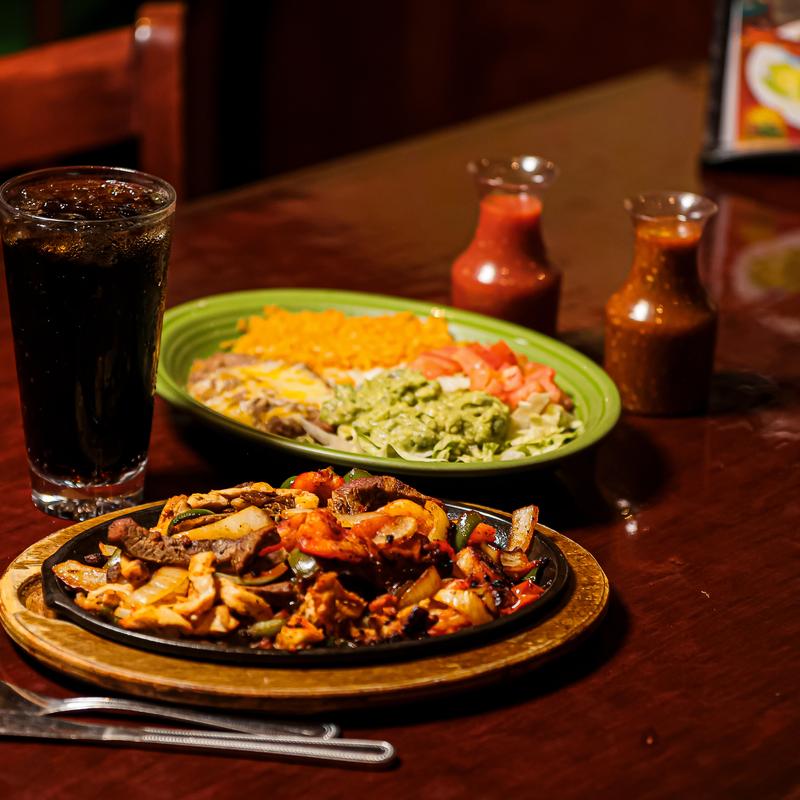 menu item 7 of 9, Steak Fajitas*