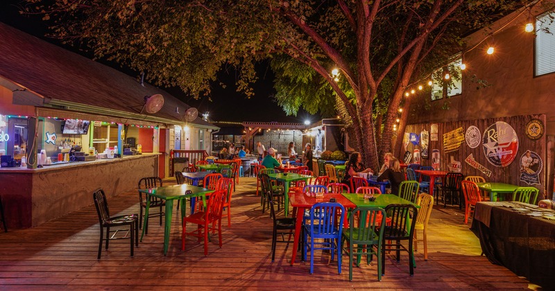 Exterior, seating area