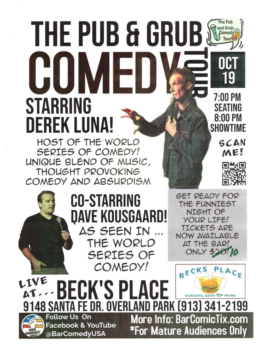 Its Back Comedy Night at Becks Place event photo