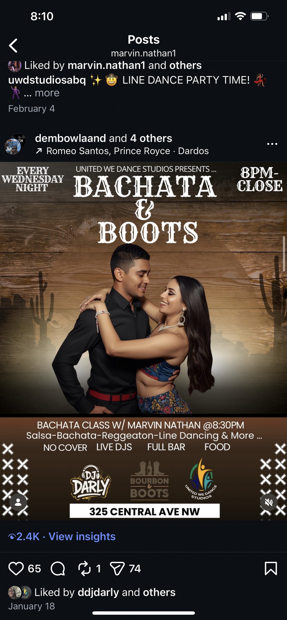 Bachata & Boots event photo