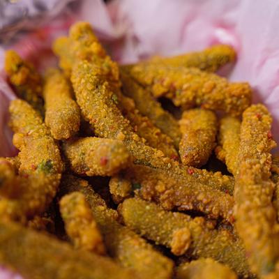 Fried green beans.