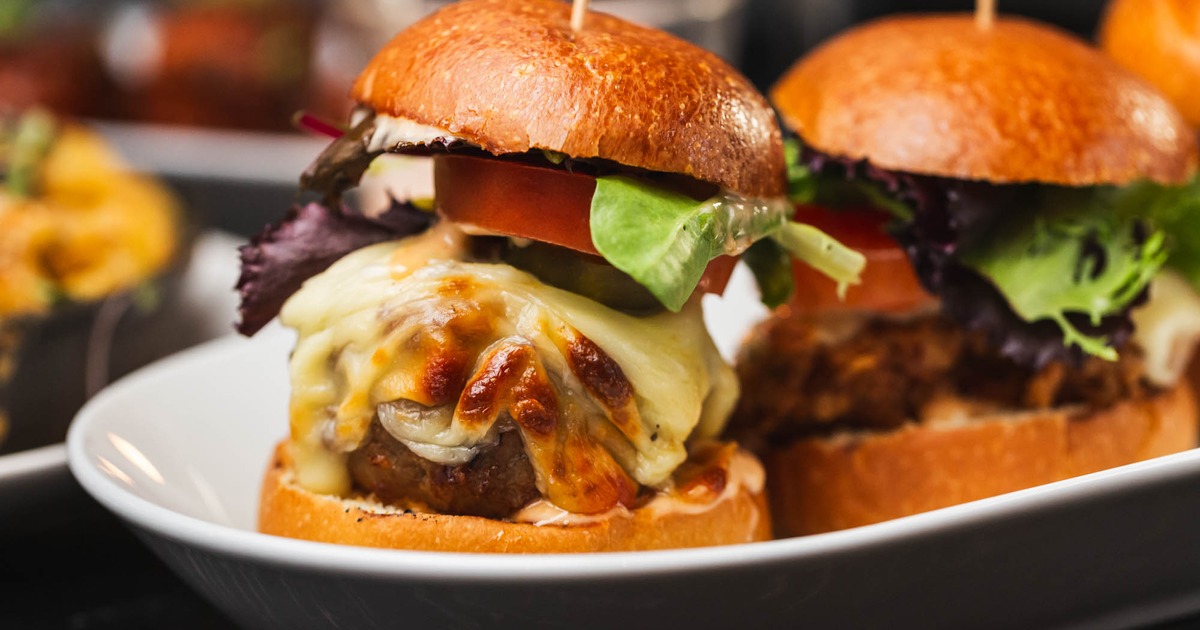 Beyond Burger Slider, closeup