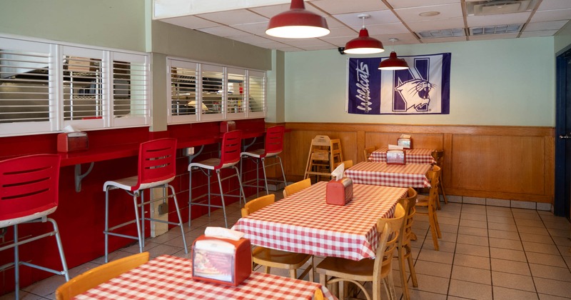 Interior, dining area