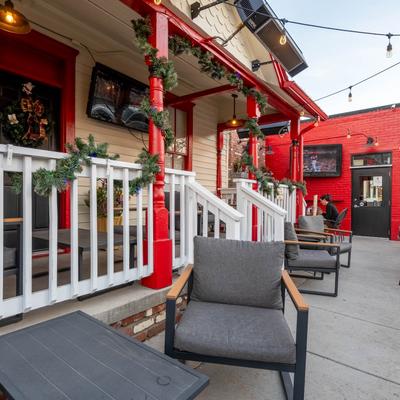 Outdoor seating area.