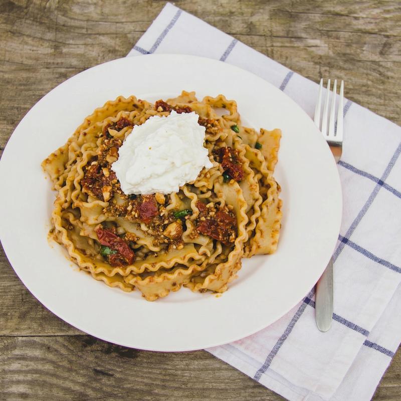 Mafaldina with Sicilian Pesto photo