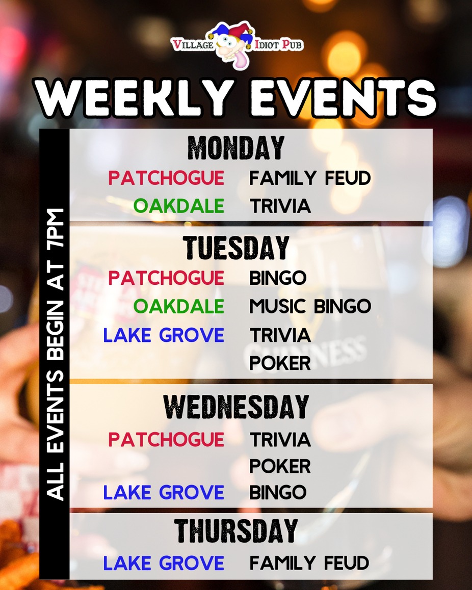 Weekly Events event photo