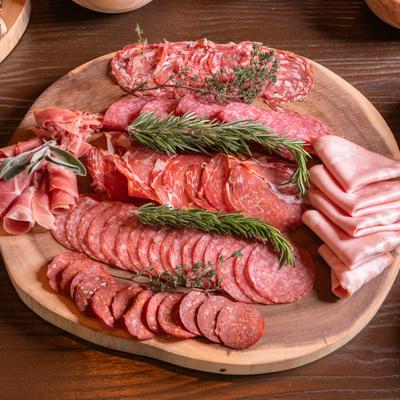 Italian chacuterie board.