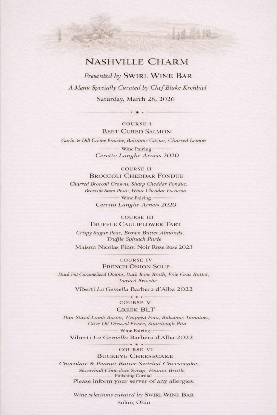 Open to all! An Evening Celebrating Nashville Charm event photo