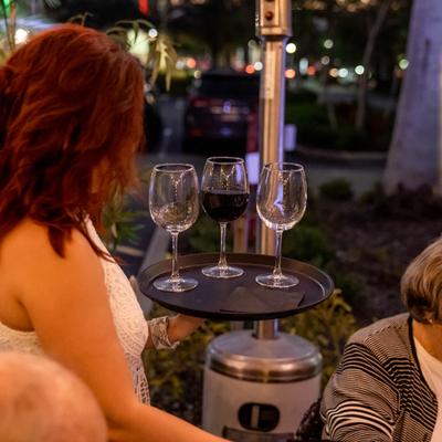 Wait staff serving guests