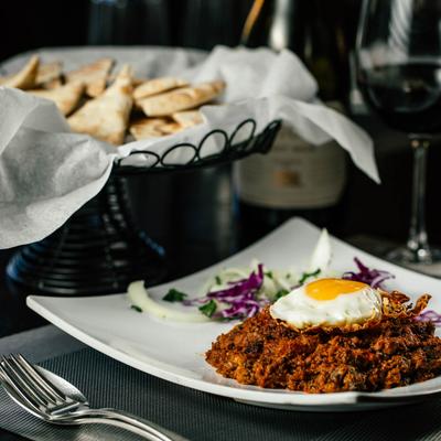 Smoked Eggplant Spread and bread.