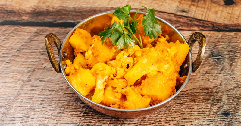 Cauliflower and potato curry