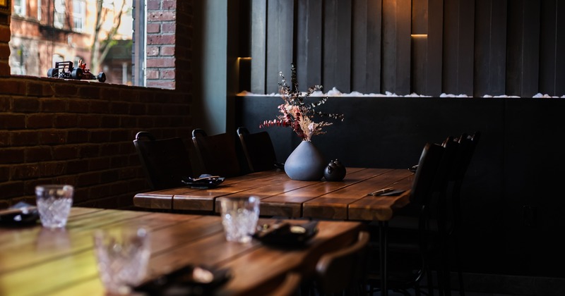 Interior, table, chairs