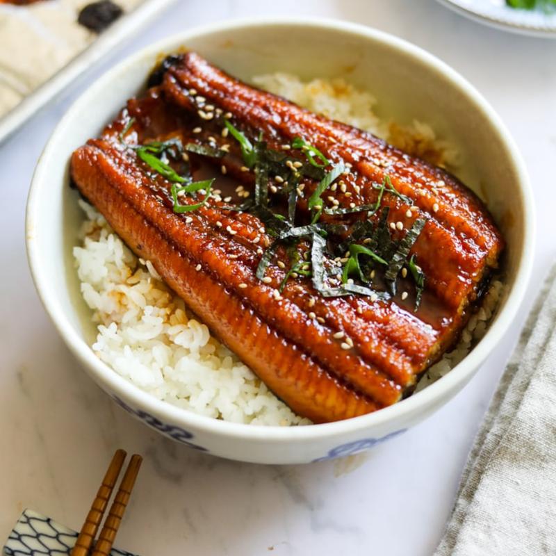menu item 34 of 46, Eel Bowl with Steamed Rice