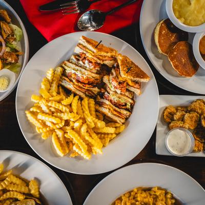 Various food dishes.
